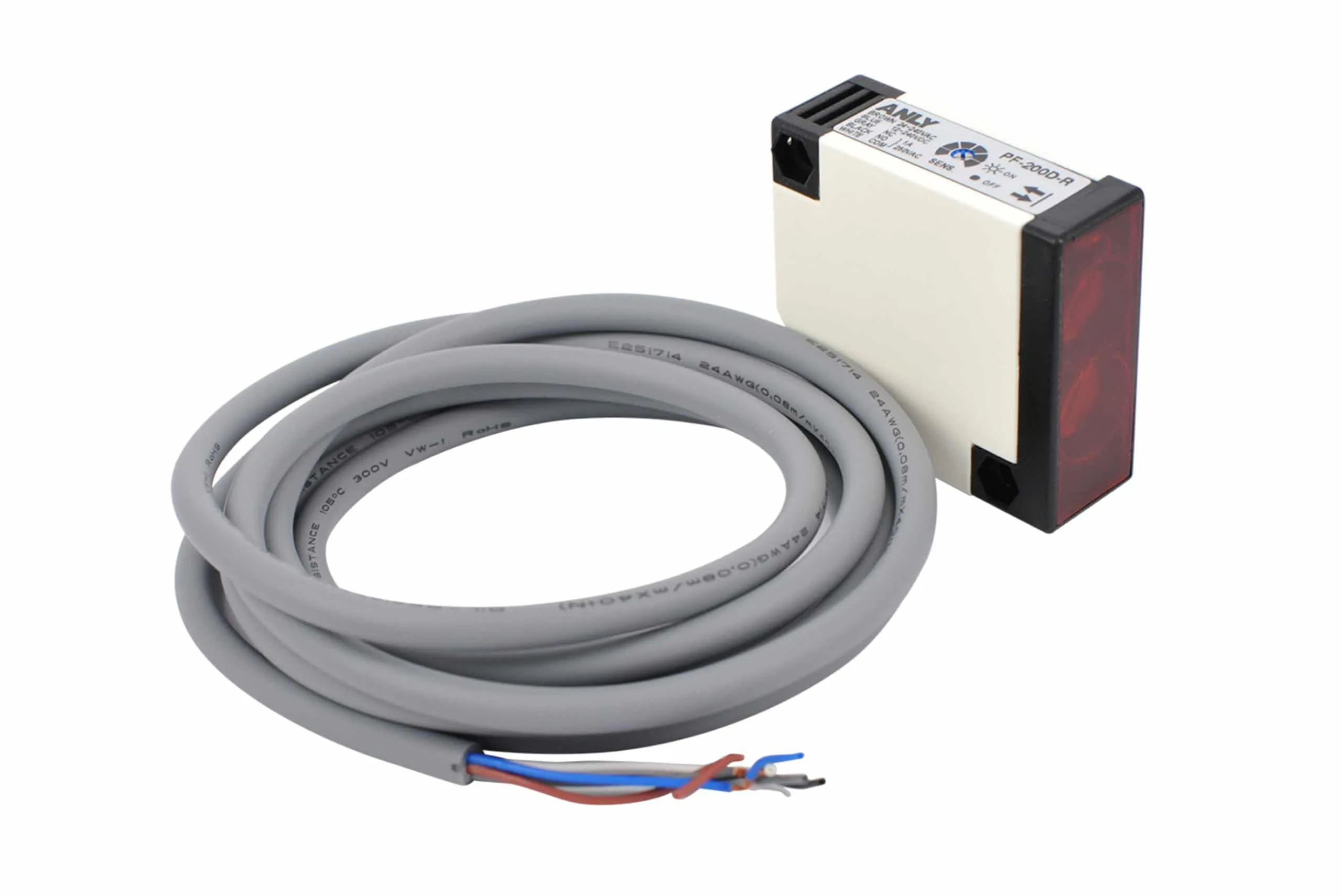 Diffuse Reflective Photoelectric Sensor 24-240V Model: PF-200-DR Anly